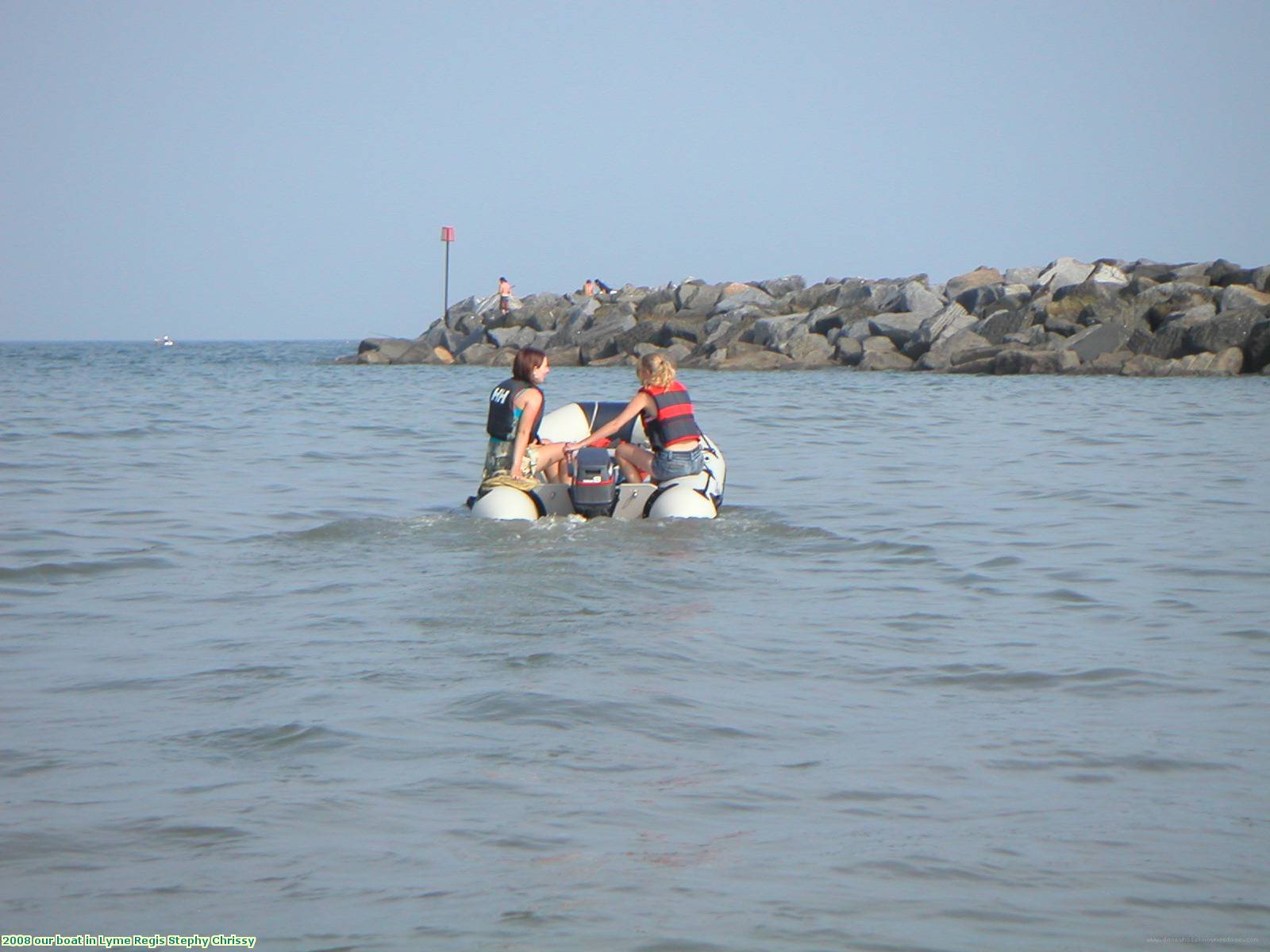 2008 our boat in Lyme Regis Stephy Chrissy