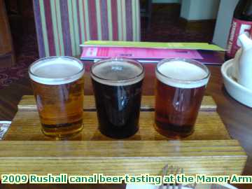  can 2009 Rushall canal beer tasting at the Manor Arms