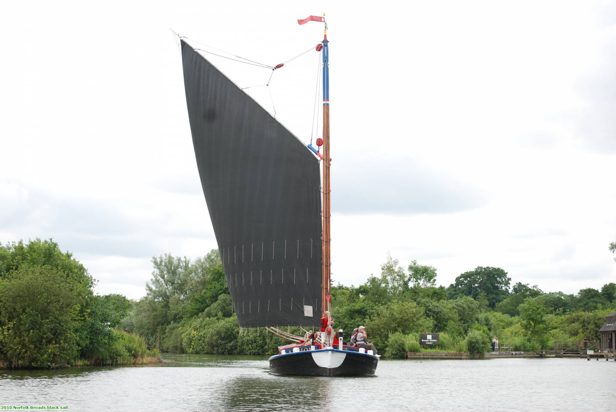 2010 Norfolk Broads black sail