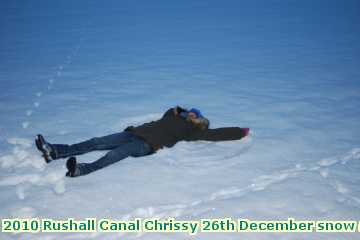  can 2010 Rushall Canal 26th December snow angel