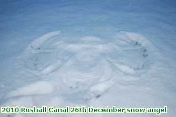  can 2010 Rushall Canal 26th December snow angel