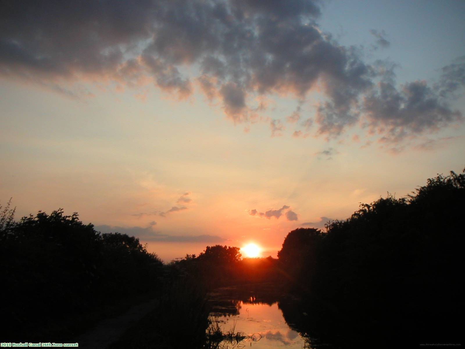 2010 Rushall Canal 26th June sunset