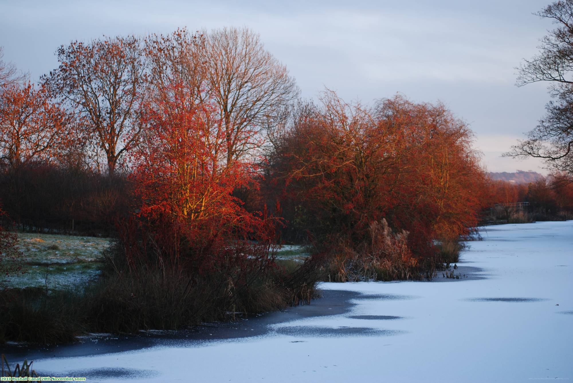 2010 Rushall Canal 28th November snow