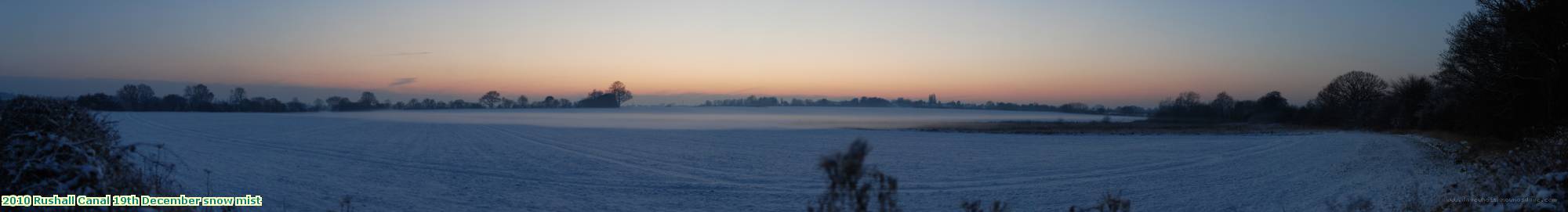 2010 Rushall Canal 19th December snow mist