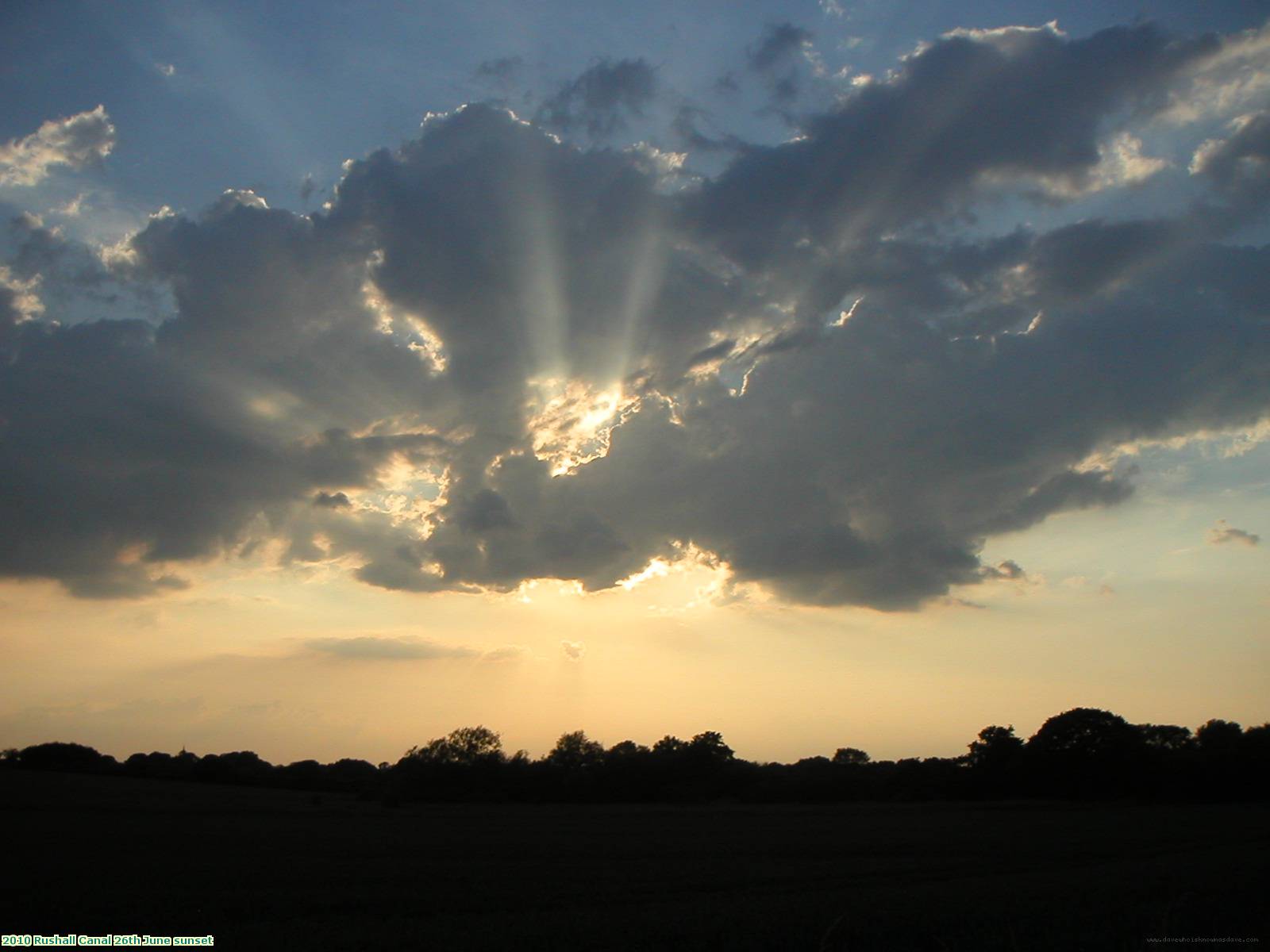 2010 Rushall Canal 26th June sunset