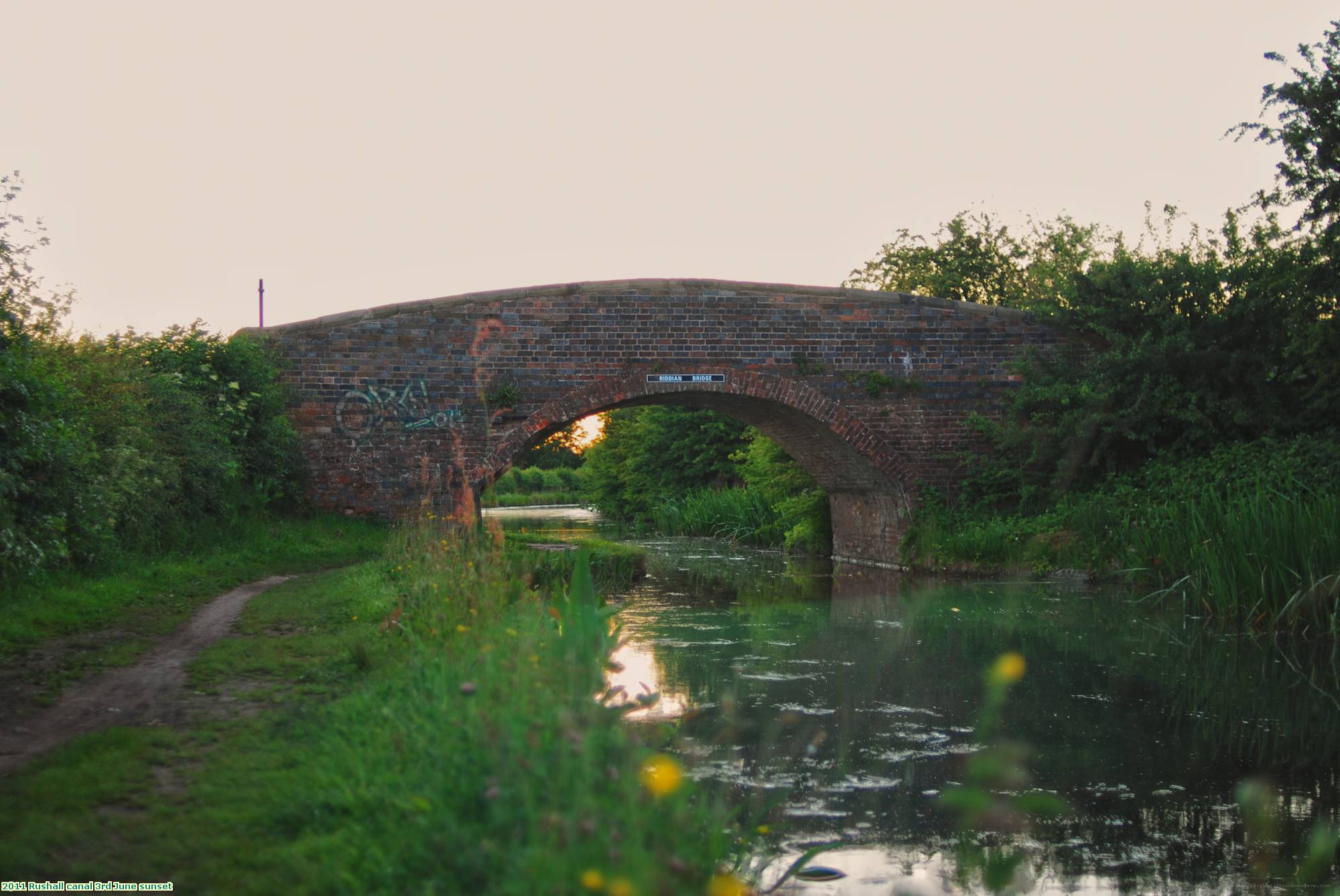 2011 Rushall canal 3rd June sunset