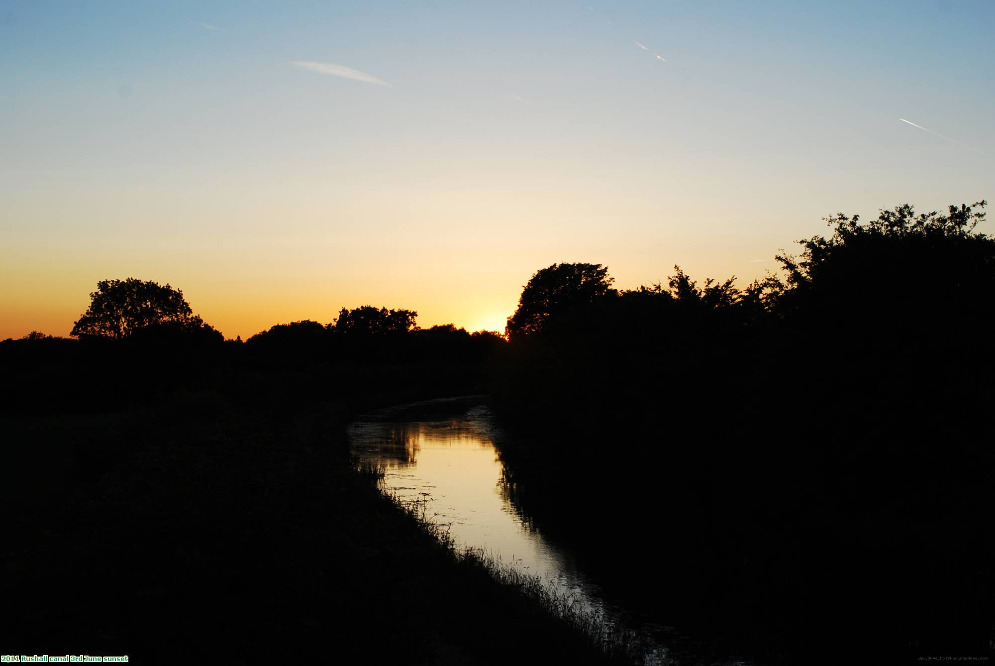 2011 Rushall canal 3rd June sunset