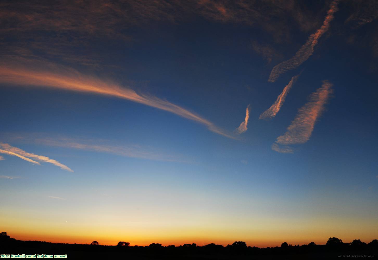 2011 Rushall canal 3rd June sunset