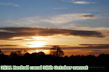  can2 2011 Rushall canal 30th October sunset