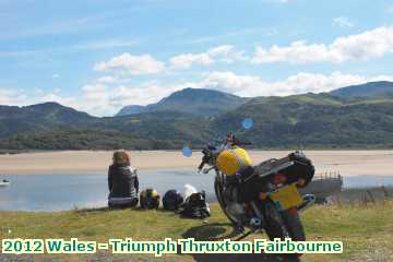  bike 2012 Wales - Triumph Thruxton Fairbourne