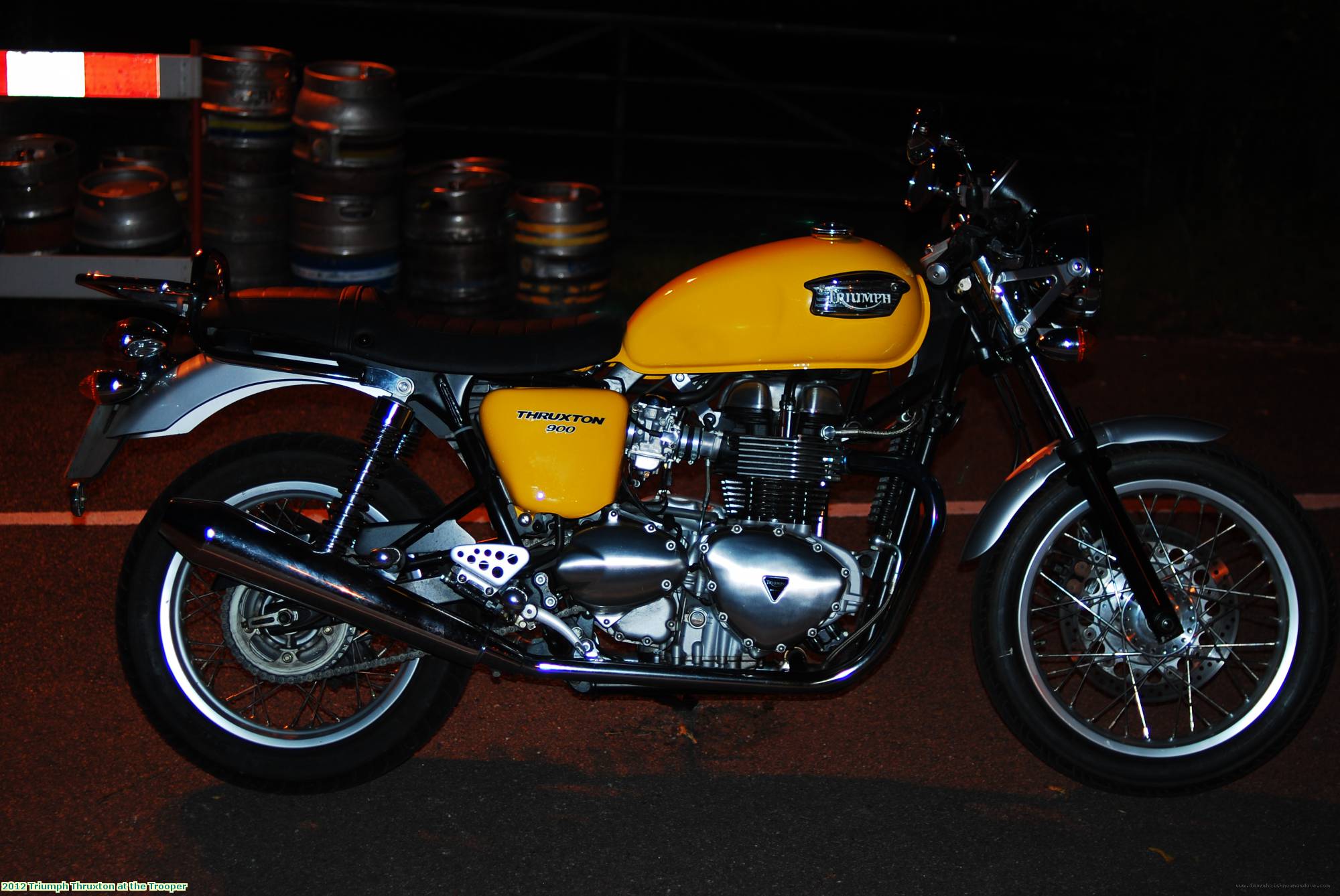 2012 Triumph Thruxton at the Trooper