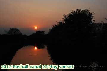  can 2012 Rushall canal 23 May sunset