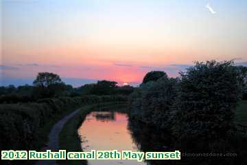  can 2012 Rushall canal 28th May sunset