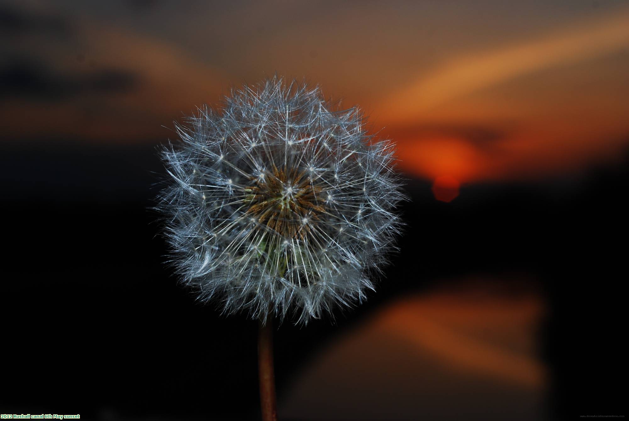 2012 Rushall canal 6th May sunset