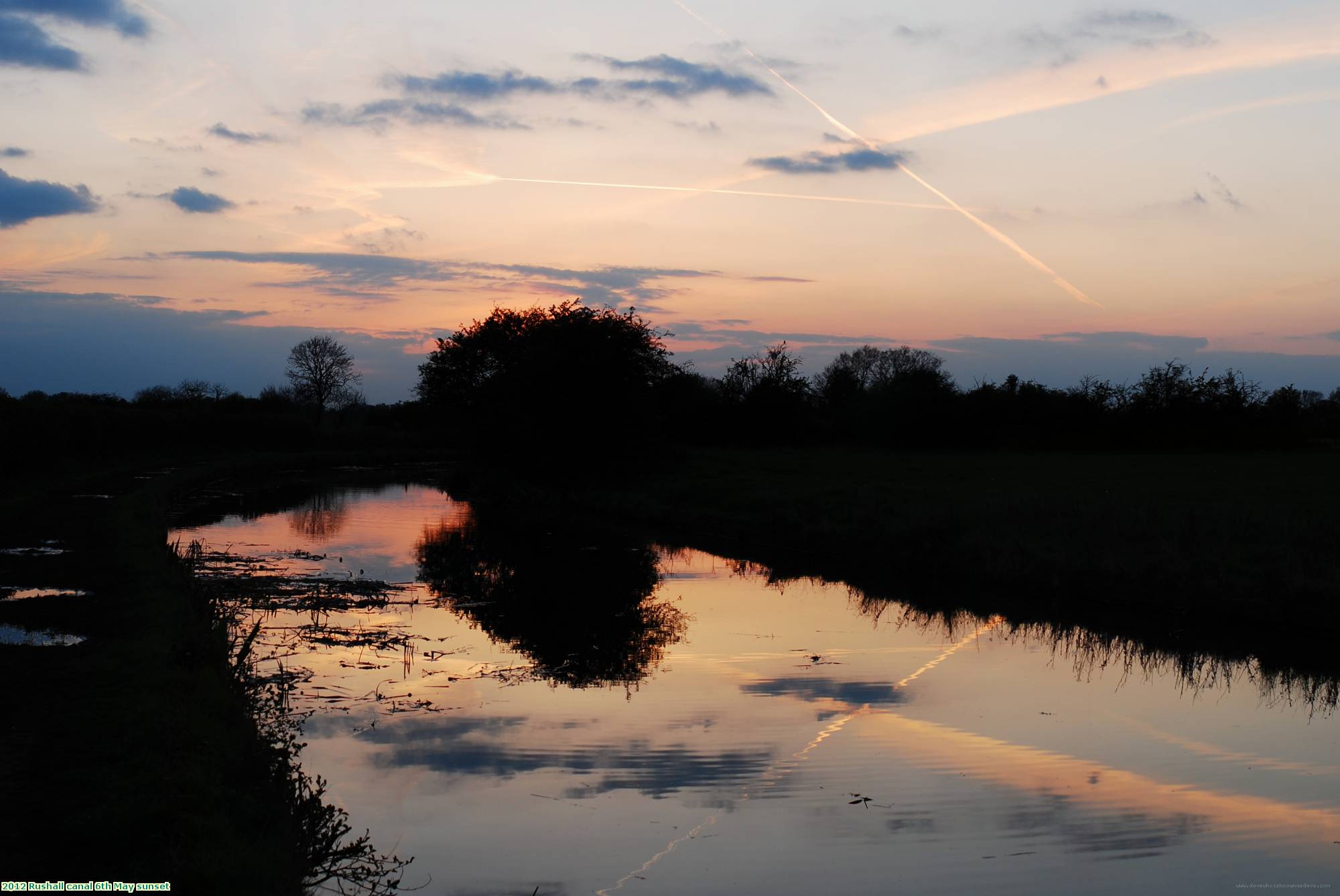 2012 Rushall canal 6th May sunset