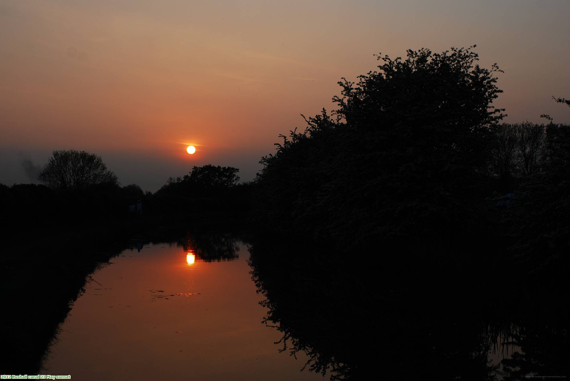 2012 Rushall canal 23 May sunset