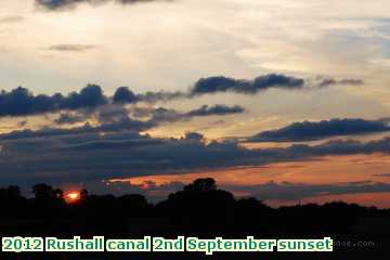  can2 2012 Rushall canal 2nd September sunset