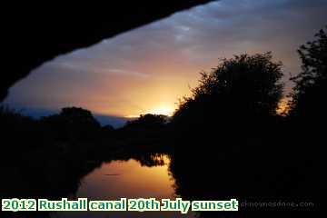  can2 2012 Rushall canal 20th July sunset