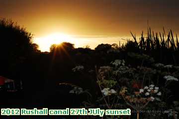  can2 2012 Rushall canal 27th JUly sunset