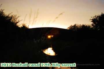  can2 2012 Rushall canal 27th JUly sunset