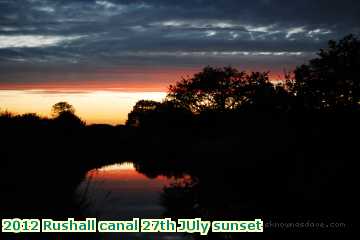  can2 2012 Rushall canal 27th JUly sunset