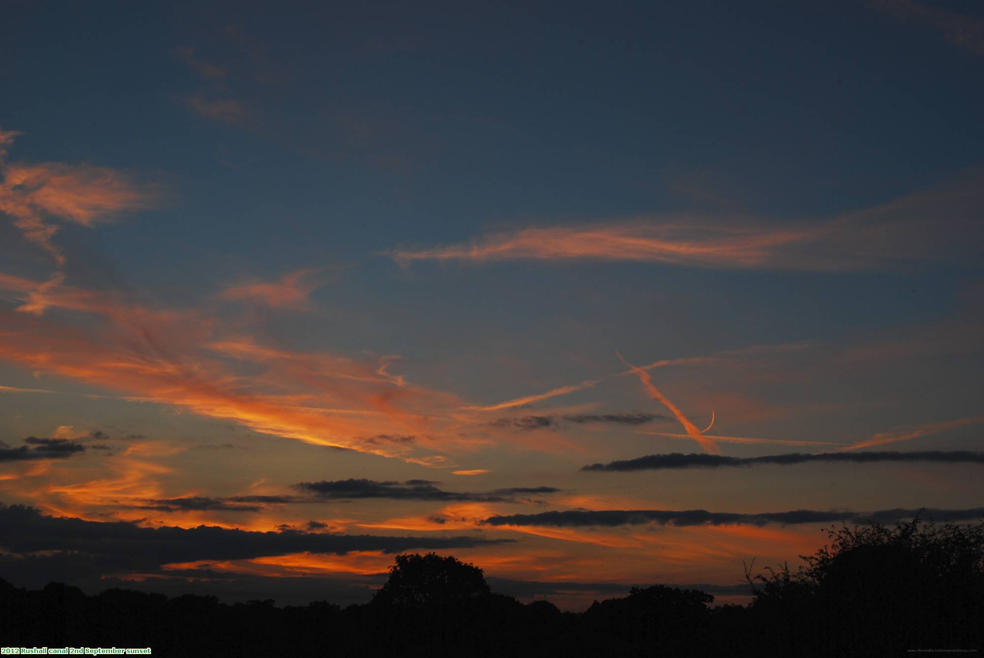 2012 Rushall canal 2nd September sunset