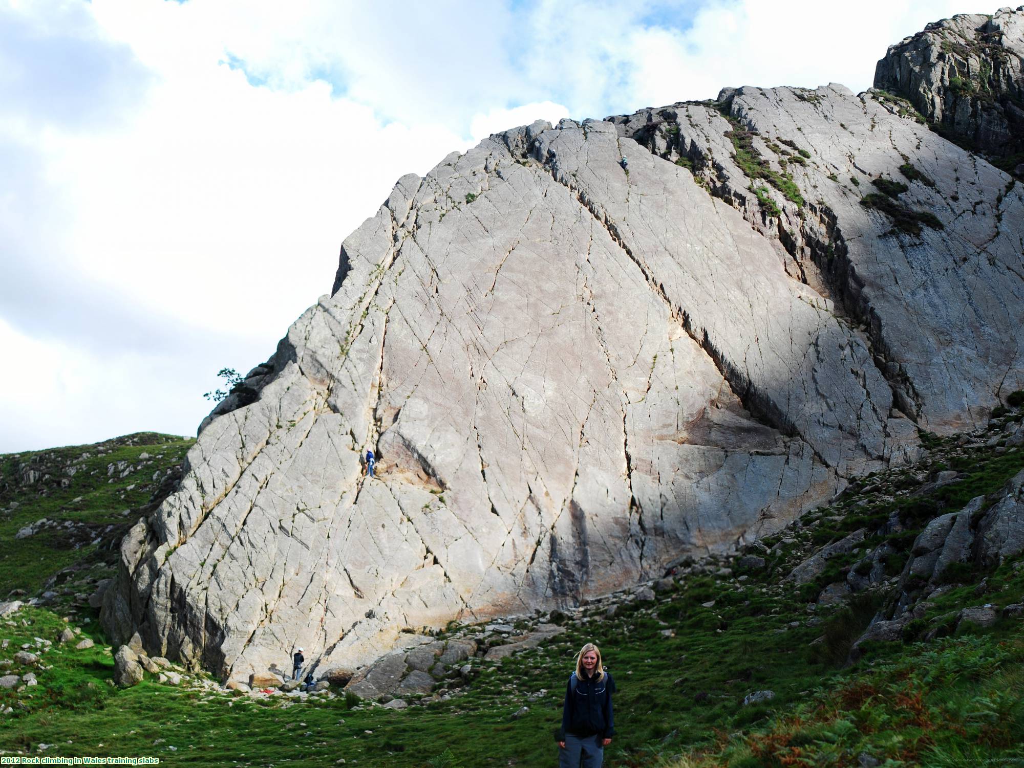 2012 Rock climbing in Wales training slabs