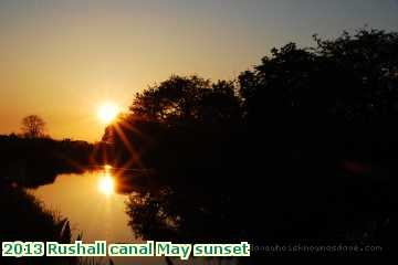  can 2013 Rushall canal May sunset