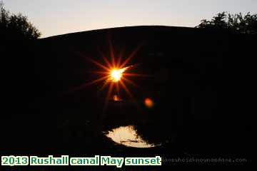  can 2013 Rushall canal May sunset