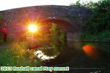  can 2013 Rushall canal May sunset