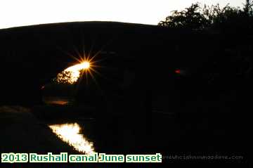  can 2013 Rushall canal June sunset