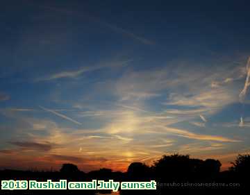  can 2013 Rushall canal July sunset