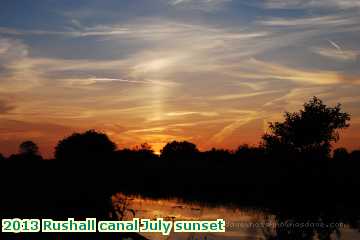  can 2013 Rushall canal July sunset