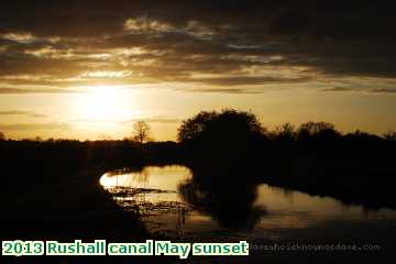  can 2013 Rushall canal May sunset