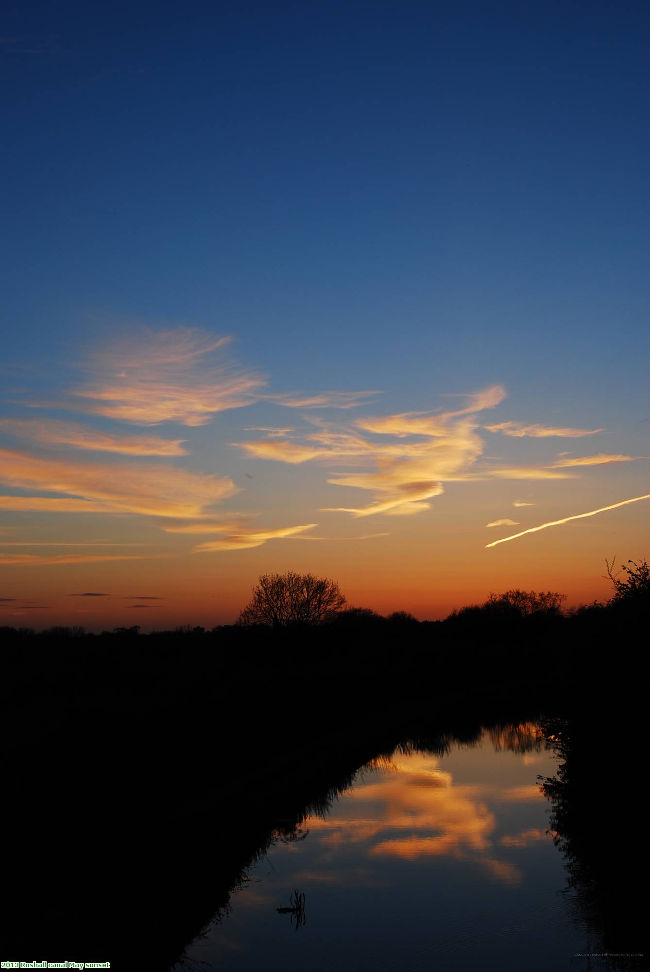 2013 Rushall canal May sunset