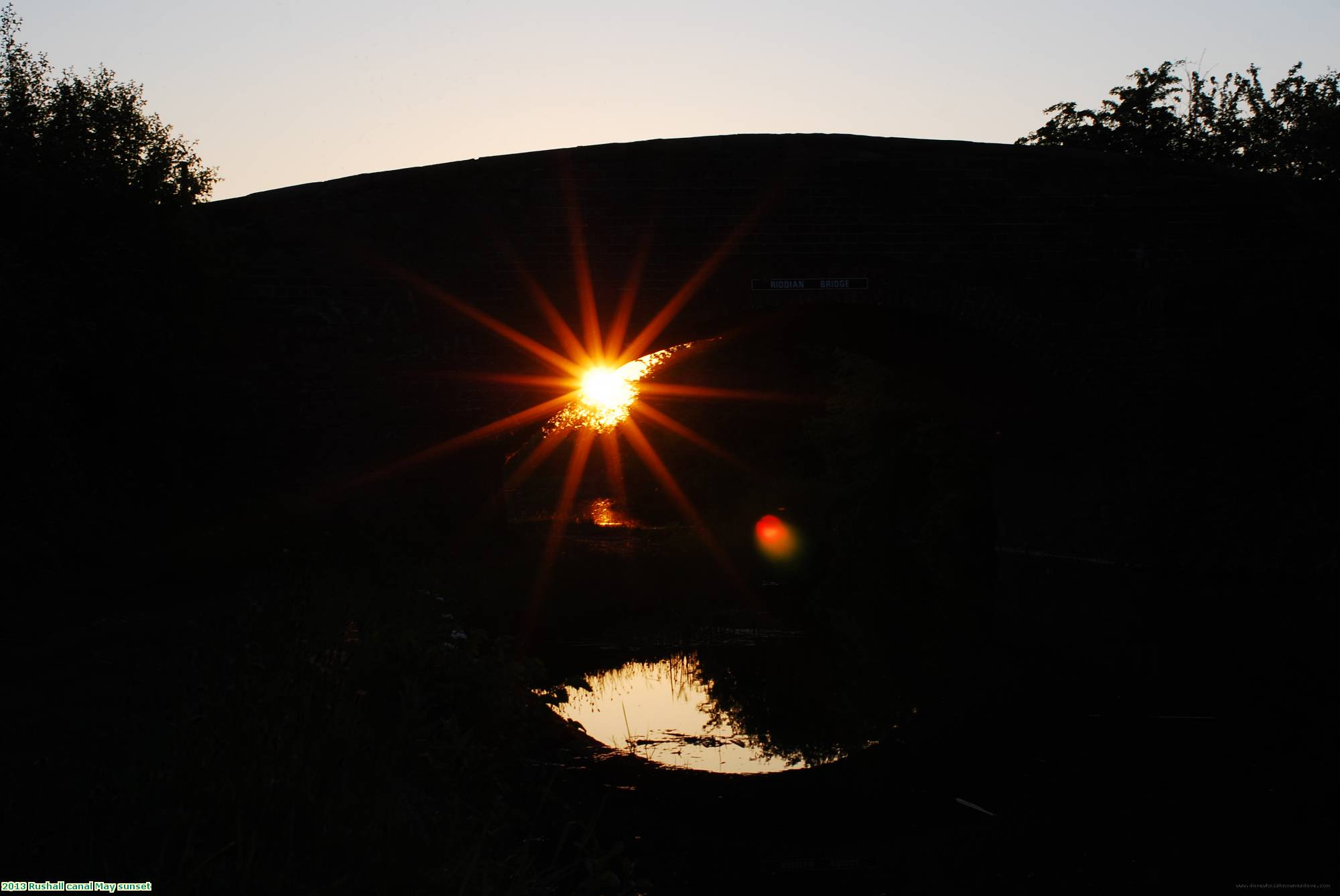 2013 Rushall canal May sunset