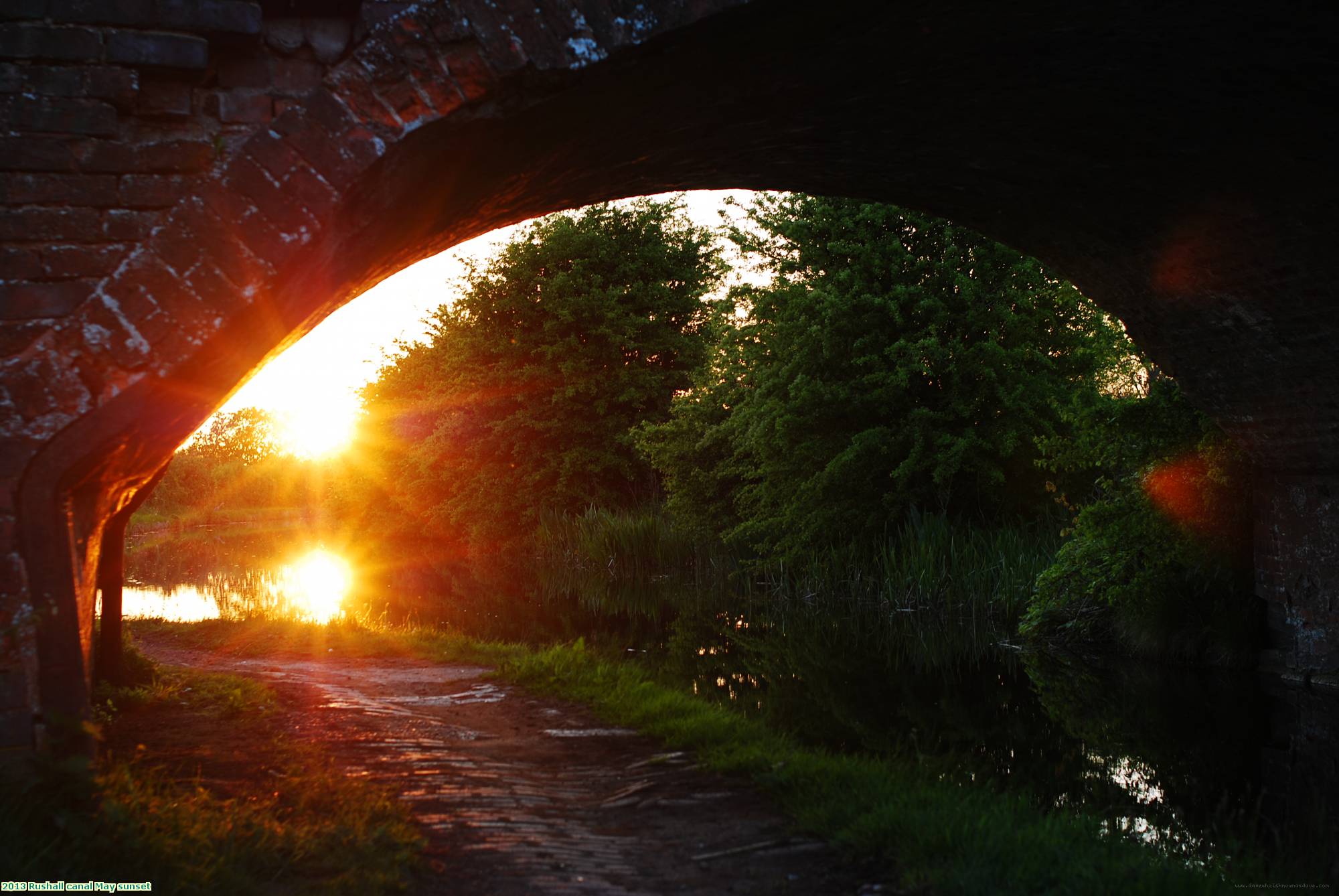 2013 Rushall canal May sunset