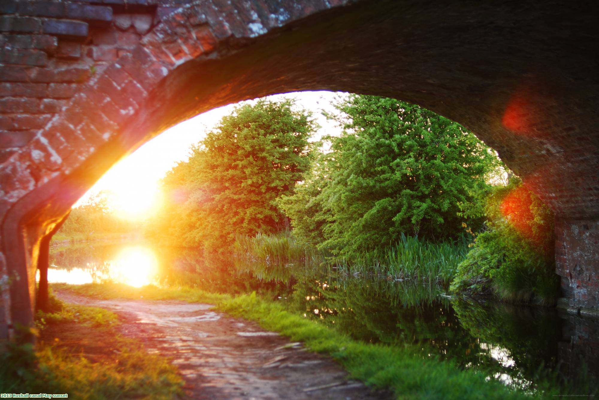 2013 Rushall canal May sunset