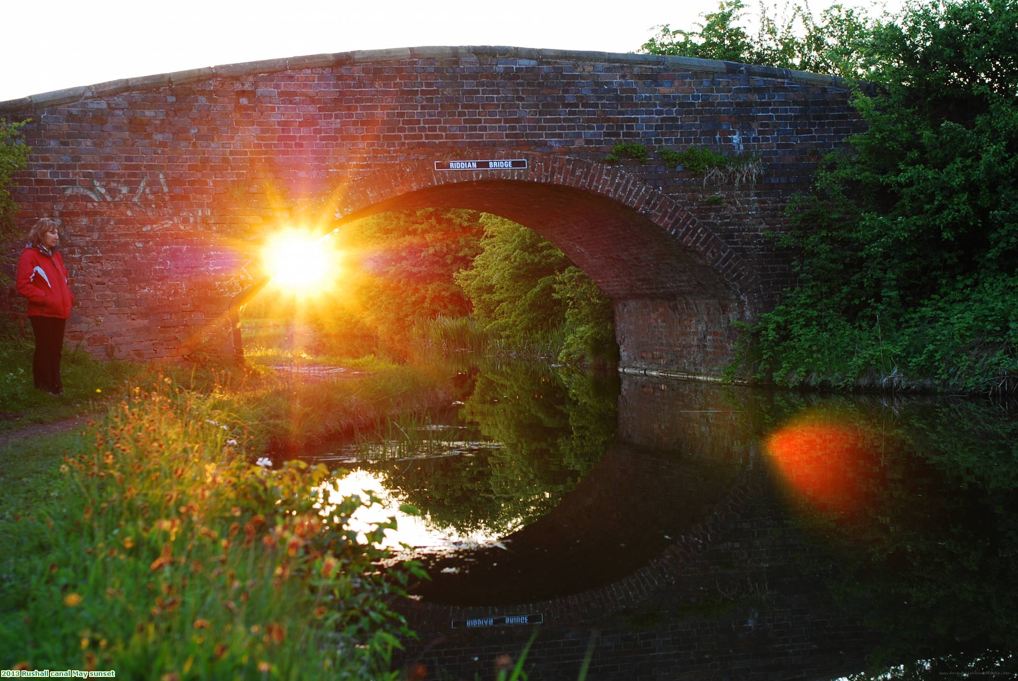 2013 Rushall canal May sunset