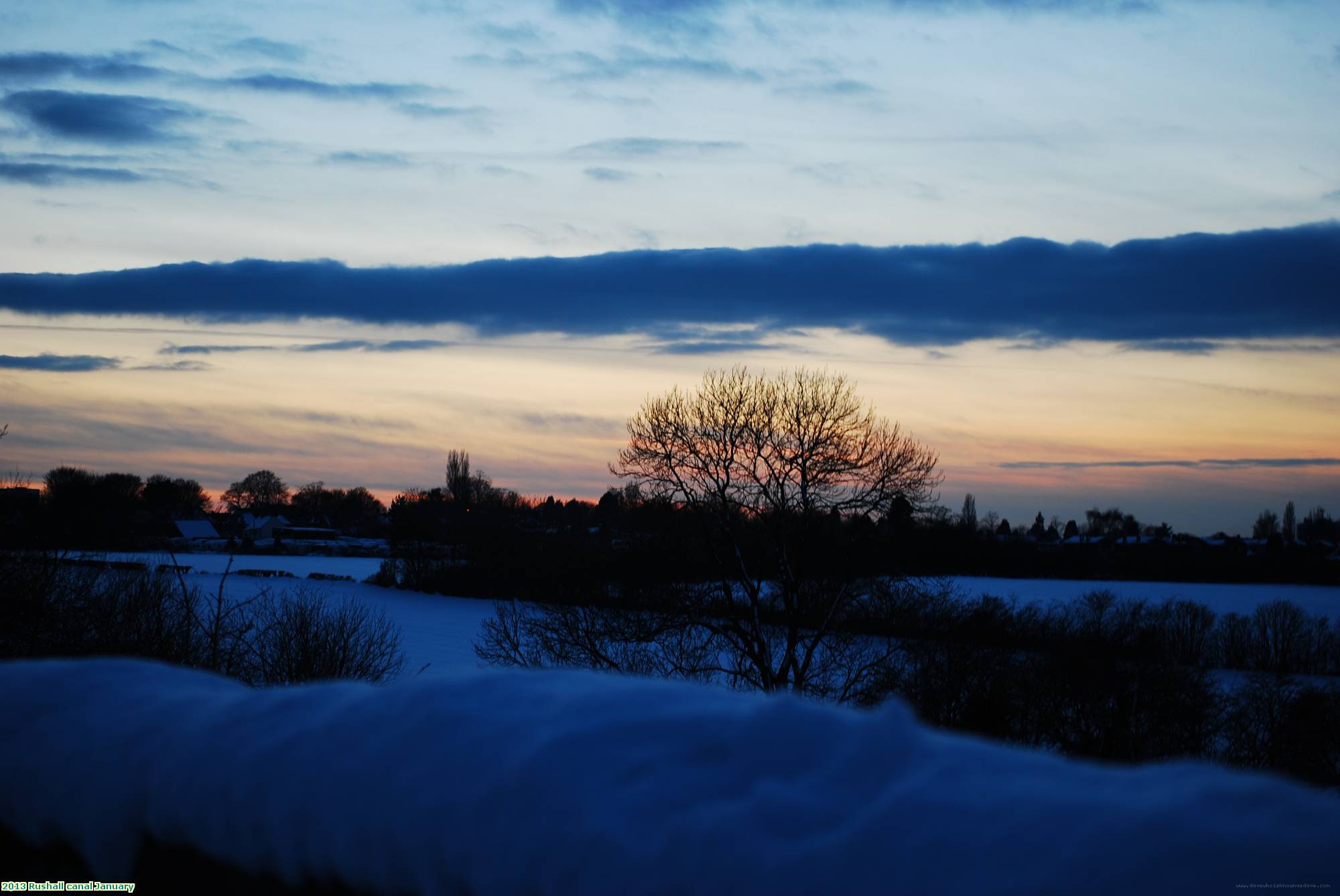 2013 Rushall canal January