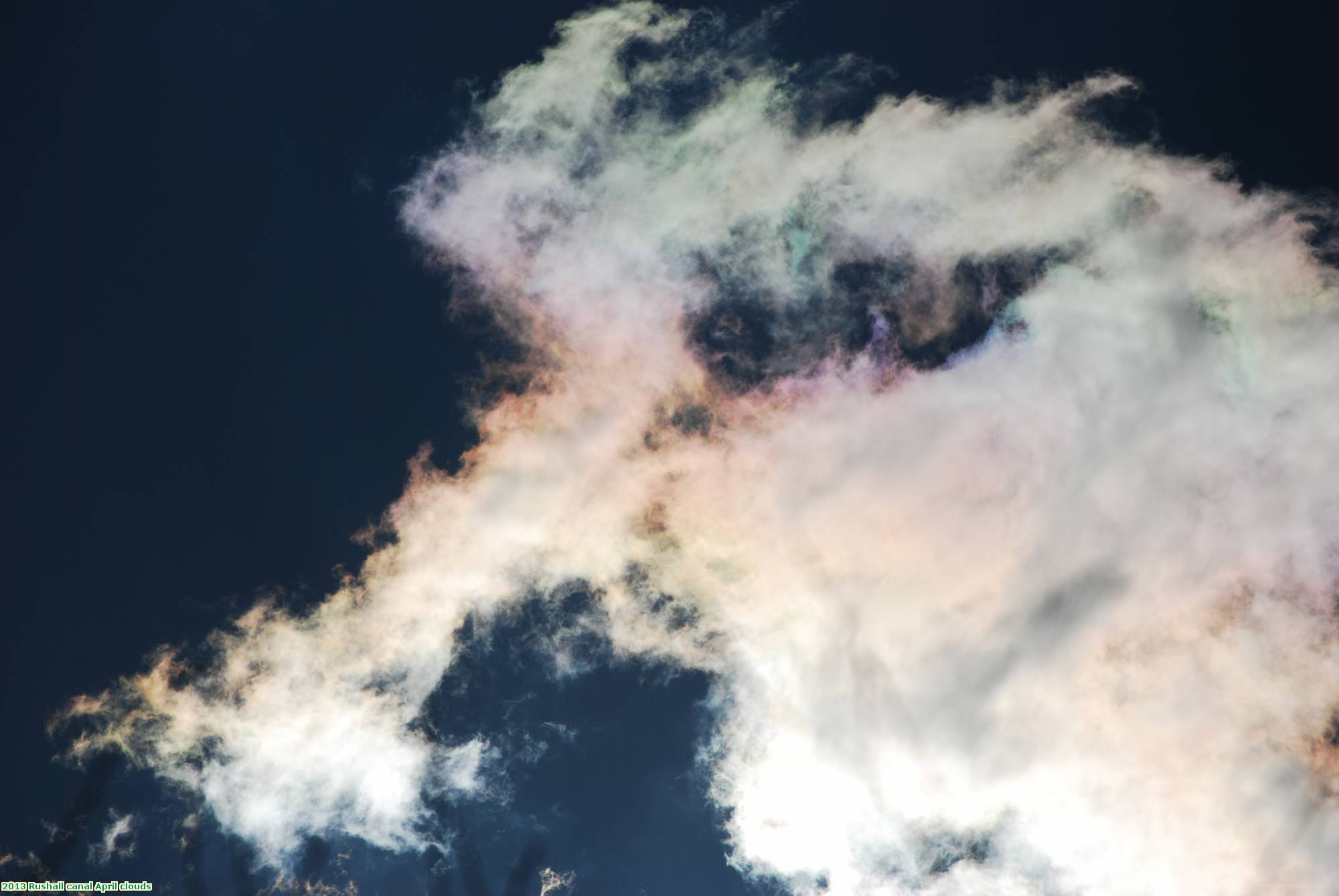 2013 Rushall canal April clouds