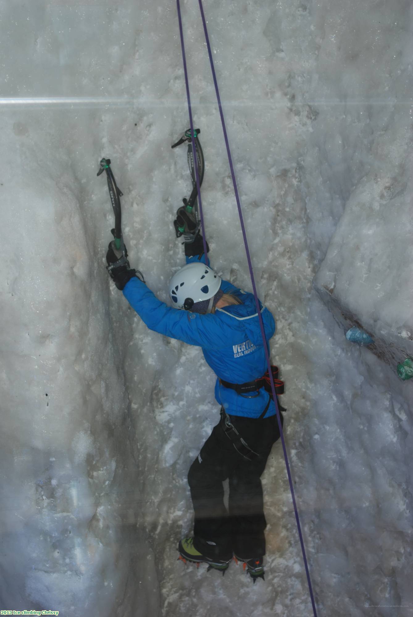 2013 Ice climbing Chrissy