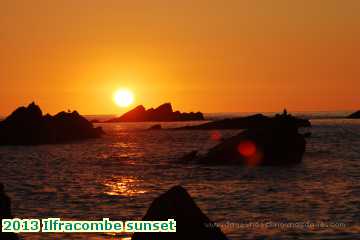  ilf 2013 Ilfracombe sunset