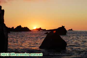  ilf 2013 Ilfracombe sunset