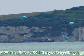  para 2013 Parachutes of Old Harry rocks you're going to get wet