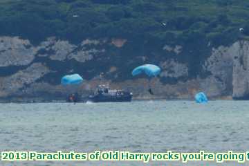  para 2013 Parachutes of Old Harry rocks you're going to get wet