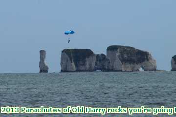  para 2013 Parachutes of Old Harry rocks you're going to get wet