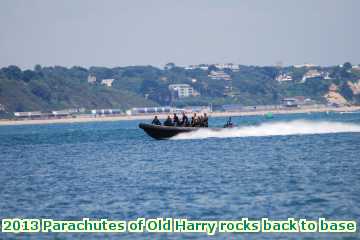  para 2013 Parachutes of Old Harry rocks back to base