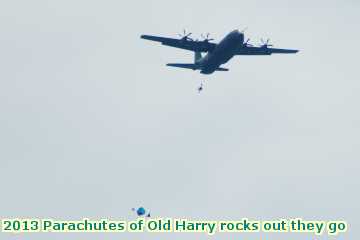  para 2013 Parachutes of Old Harry rocks out they go