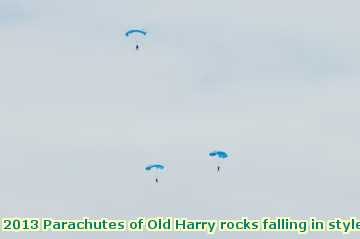  para 2013 Parachutes of Old Harry rocks falling in style